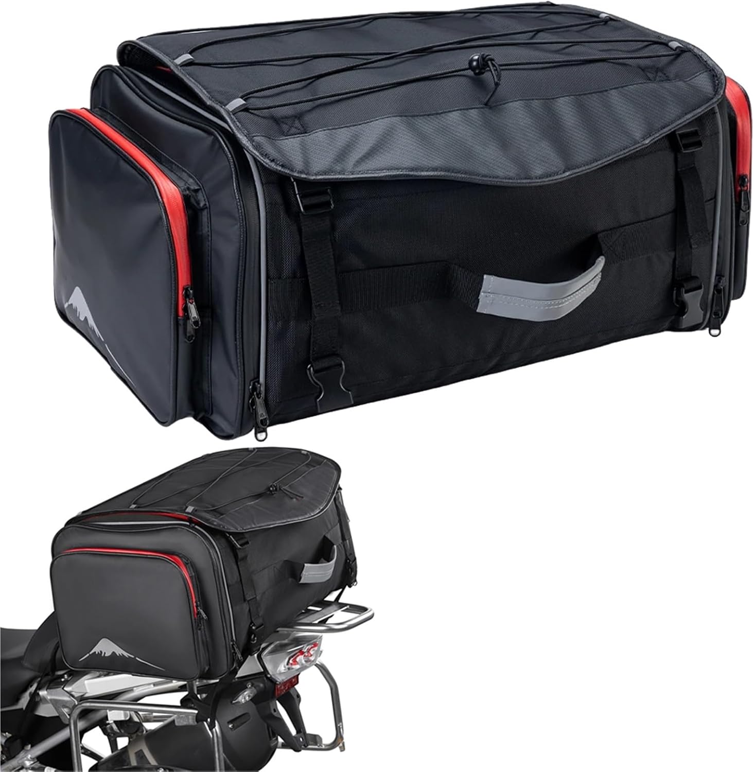 オートバイ用テールバッグ 旅行用荷物ラックバッグ 後部座席用